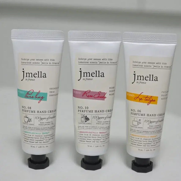 [BUNJANG] Jmella Hand Cream 3 Types Set (Pure Hug, Rose Suede, La Tulipe) / jmella 멜라 인 프랑스 핸드크림 3종