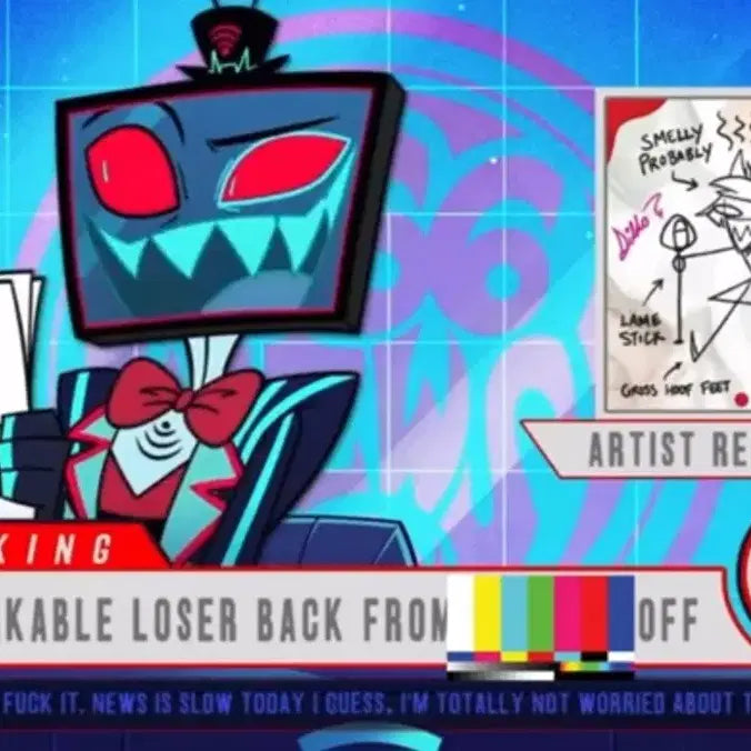 [BUNJANG] Hazbin Hotel Vaggie Alastor Drawing Official Merchandise / 해즈빈 호텔 복스가 그린 알래스터 굿즈 판매합니다.