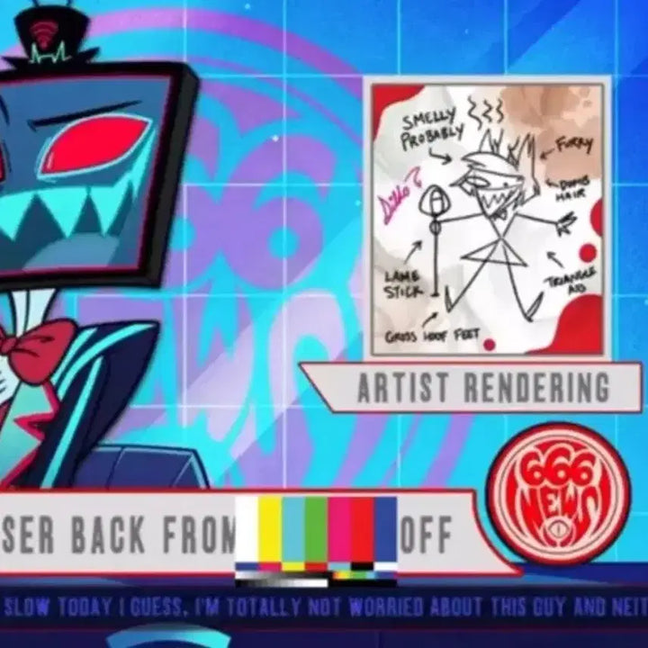 [BUNJANG] Hazbin Hotel Vaggie Alastor Drawing Official Merchandise / 해즈빈 호텔 복스가 그린 알래스터 굿즈 판매합니다.