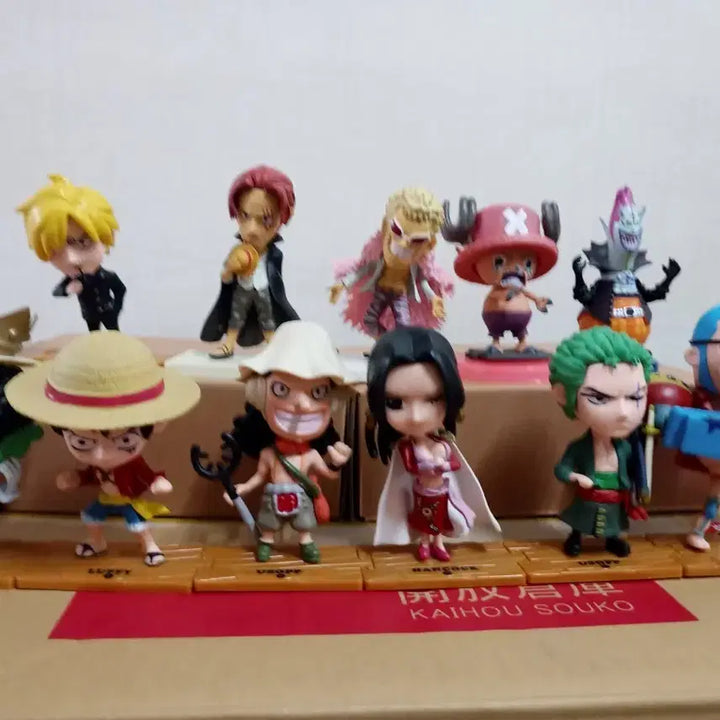 [BUNJANG] One Piece 11 Figure Bundle Set with 3 Bonus Plush Toys / 원피스 피규어 11개 일괄 판매