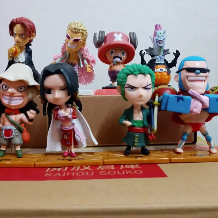 [BUNJANG] One Piece 11 Figure Bundle Set with 3 Bonus Plush Toys / 원피스 피규어 11개 일괄 판매