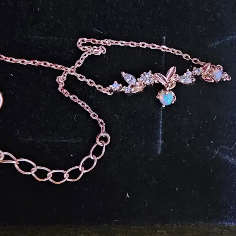 [BUNJANG] 925 Sterling Silver Rose Gold Plated Bracelet with Zirconia / 로즈골드 925 순은  팔찌