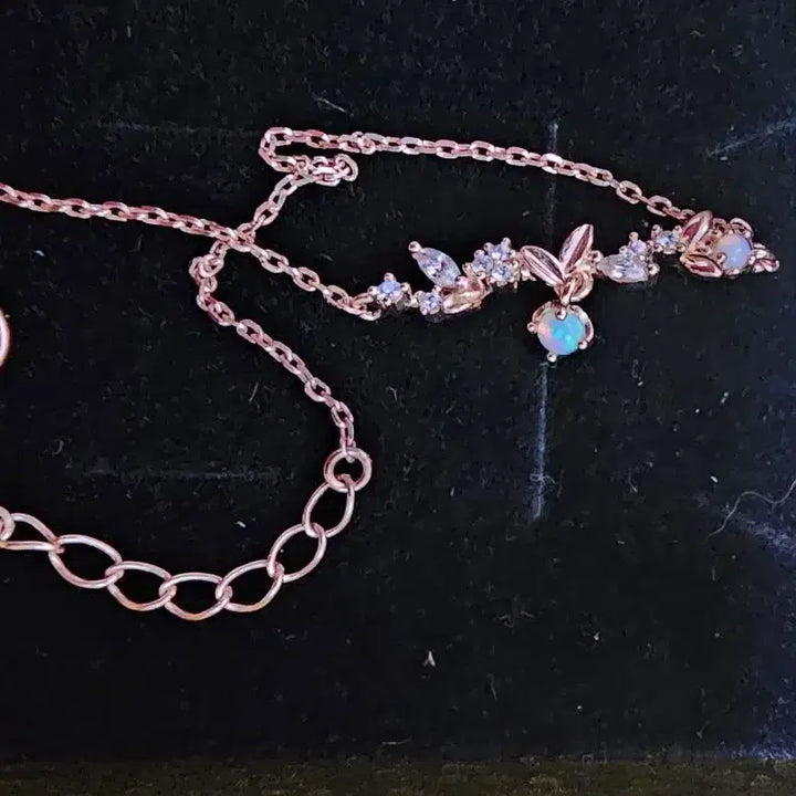 [BUNJANG] 925 Sterling Silver Rose Gold Plated Bracelet with Zirconia / 로즈골드 925 순은  팔찌