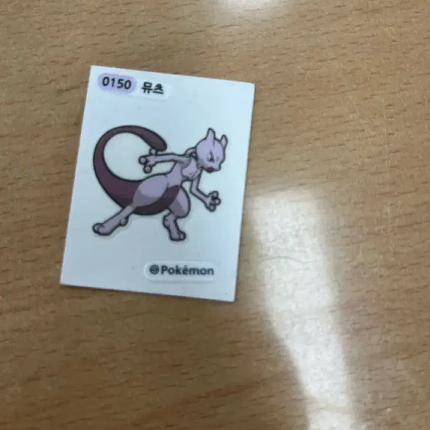 [BUNJANG] Pokemon Mewtwo Sticker / 포켓몬 뮤츠 띠부띠부씰