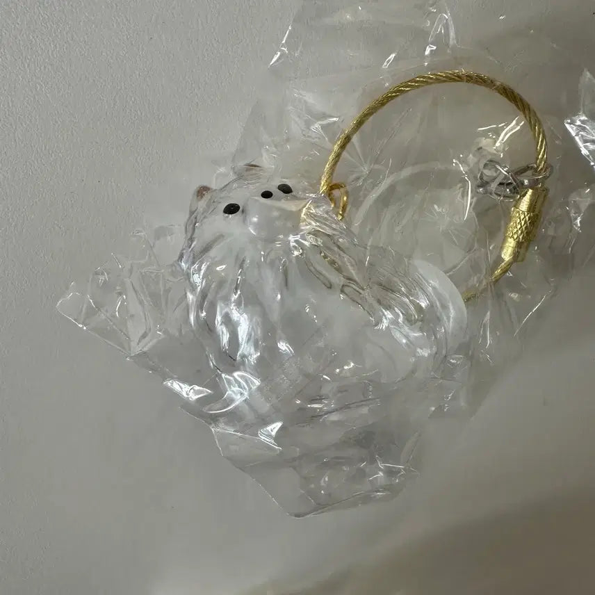 [BUNJANG] Fluffy Dog Ball Keychain Pomeranian, Mixed Breed (Black) / (미개봉)우리집 강아지 털뭉치 / 포메라이언, 믹스(검정)