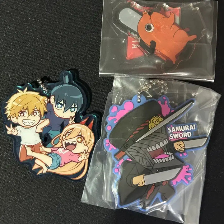 [BUNJANG] Chainsaw Man Matcha Bowl Gacha Figure &amp; Keychain Bundle Set / 체인소맨 마치보우케 가챠 피규어, 키링 일괄 판매