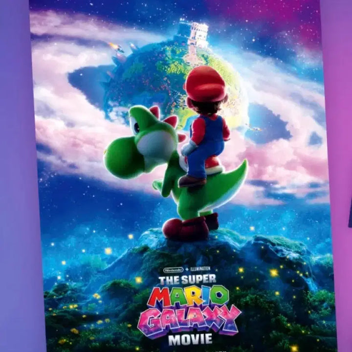 [BUNJANG] Super Mario Galaxy Goods Package Poster Sticker Set / [슈퍼마리오 갤럭시] (2종) 굿즈패키지 포스터 스티커