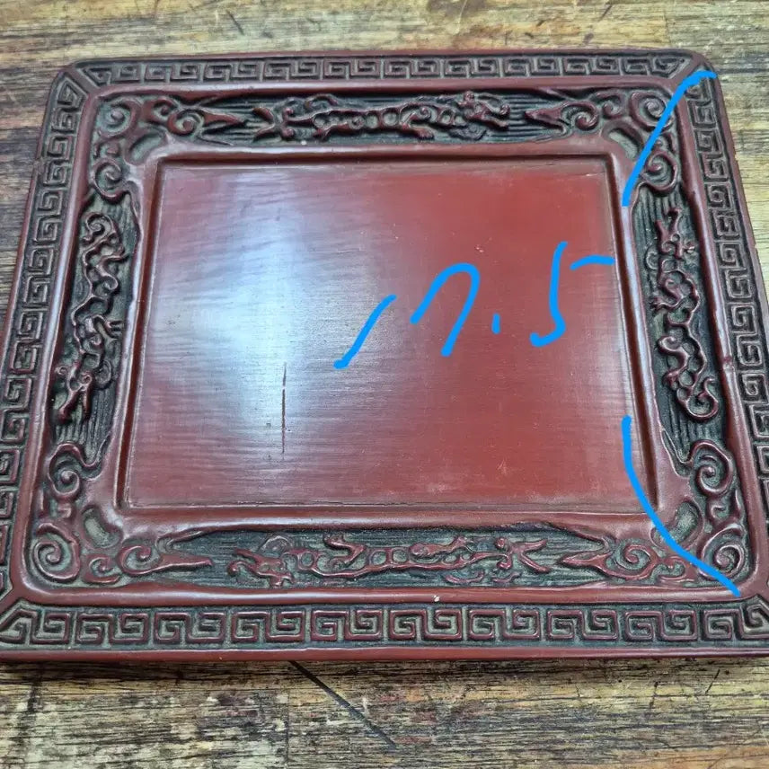 [BUNJANG] Lacquerware Tobacco Box with Landscape Painting / 주칠 답배갑
