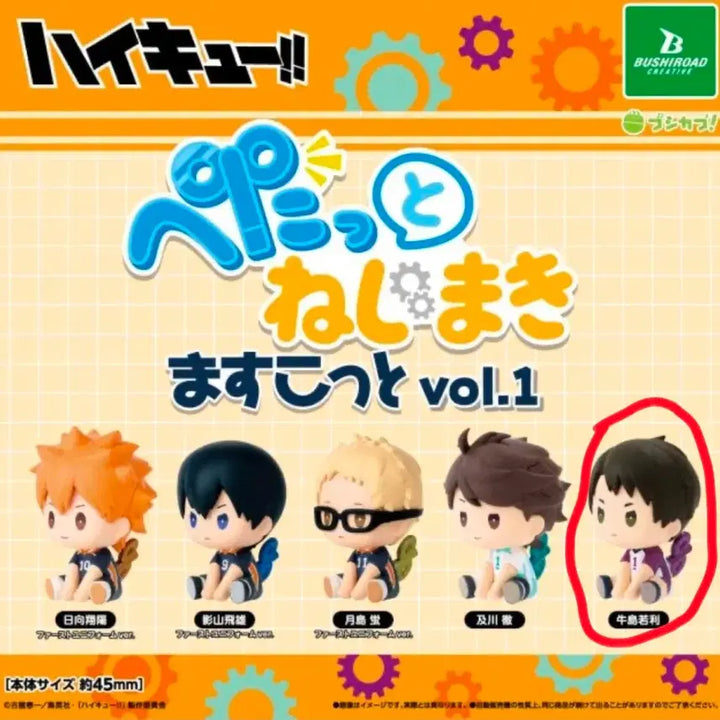 [BUNJANG] Haikyuu!! Petatto Wind-up Gacha Vol. 1 Ushijima / 하이큐 페탓토 태엽 가챠 vol.1 우시지마 팝니다