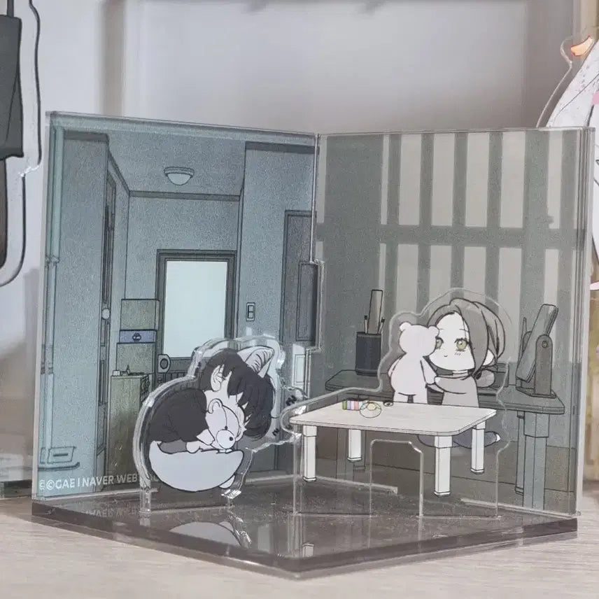 [BUNJANG] Sae-deun Kkot-e Nunmul-eul Acrylic Diorama / 시든꽃에 눈물을 아크릴 디오라마