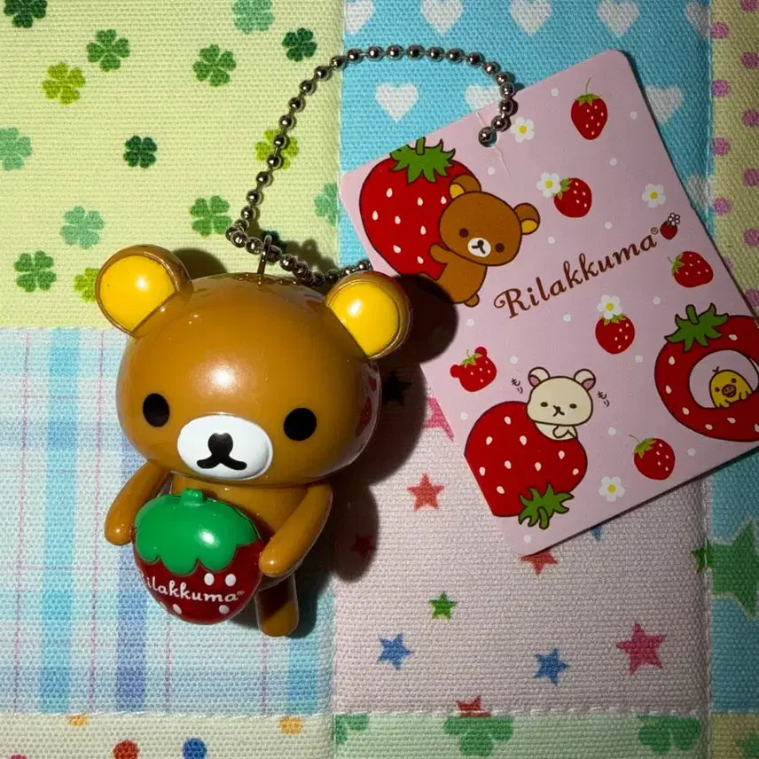 [BUNJANG] Rilakkuma Strawberry Charm / 리락쿠마 딸기 달랑이