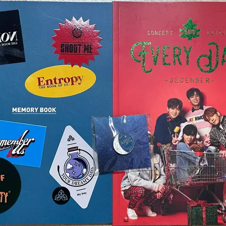 [BUNJANG] EDITION December Magazine, Memory Book, EDWN Badge Bundle Set / 에데식 12월 매거진, 메모리북, 에데식 도운 뱃지 일괄 판매