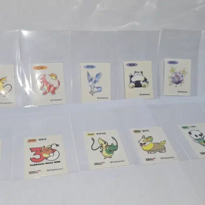 [BUNJANG] Pokemon 30th Anniversary Sticker Collection Bundle / 포켓몬 띠부씰 30주년 띠부씰 일괄 판매