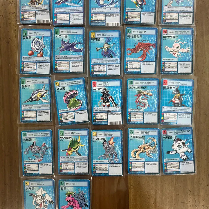 [BUNJANG] Digimon Card Collection: Marine Set (22 Cards) / 디지몬 카드 모음 3 (22장) - 해양편