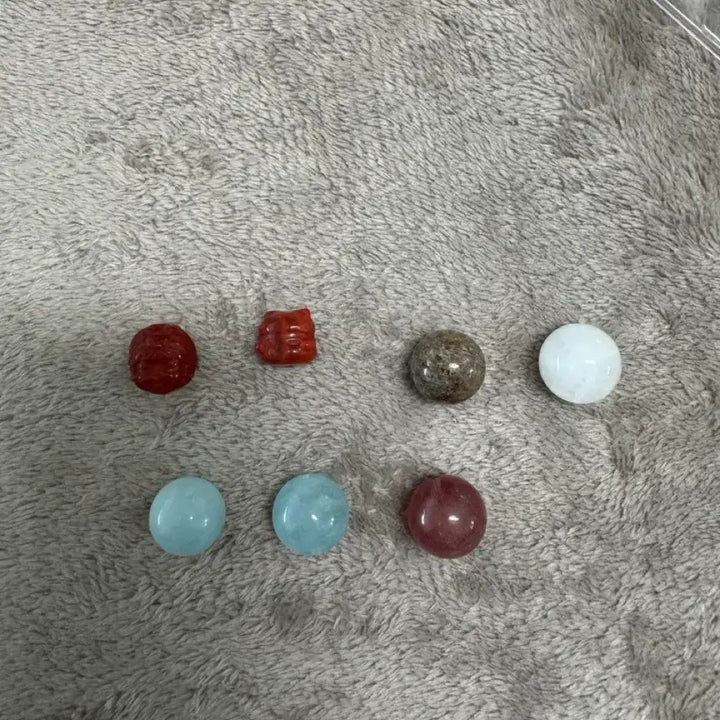 [BUNJANG] Natural Gemstone Beads: Rose Quartz, Aquamarine, Strawberry Quartz, and More / 남홍,브랙골드슈페세븐,흰수정, 아쿠아마린, 딸기 수정 구슬(각각