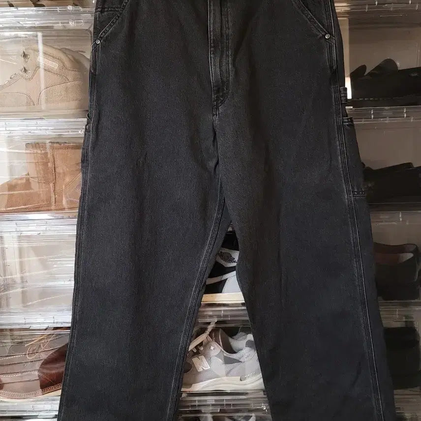 [BUNJANG] OrSlow Denim Painter Pants (Black) / [3] 오어슬로우 데님 페인터 팬츠 (블랙)