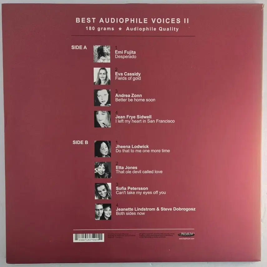 [BUNJANG] Various Artists Best Audiophile Voices Vol. 2 180g Gatefold Vinyl (2010 First Pressing) / Best Audiophile Voices II 2010년 초반 LP