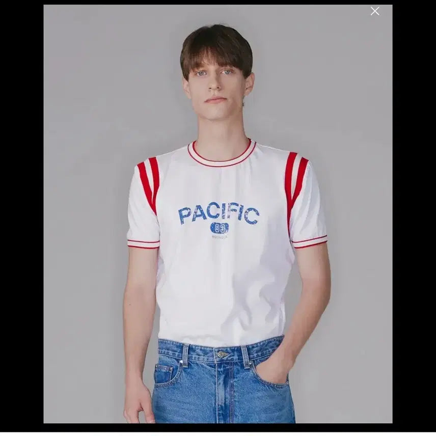 [SOLD OUT] 문선 Pacific Line T-Shirt / White(미개봉 새상품)