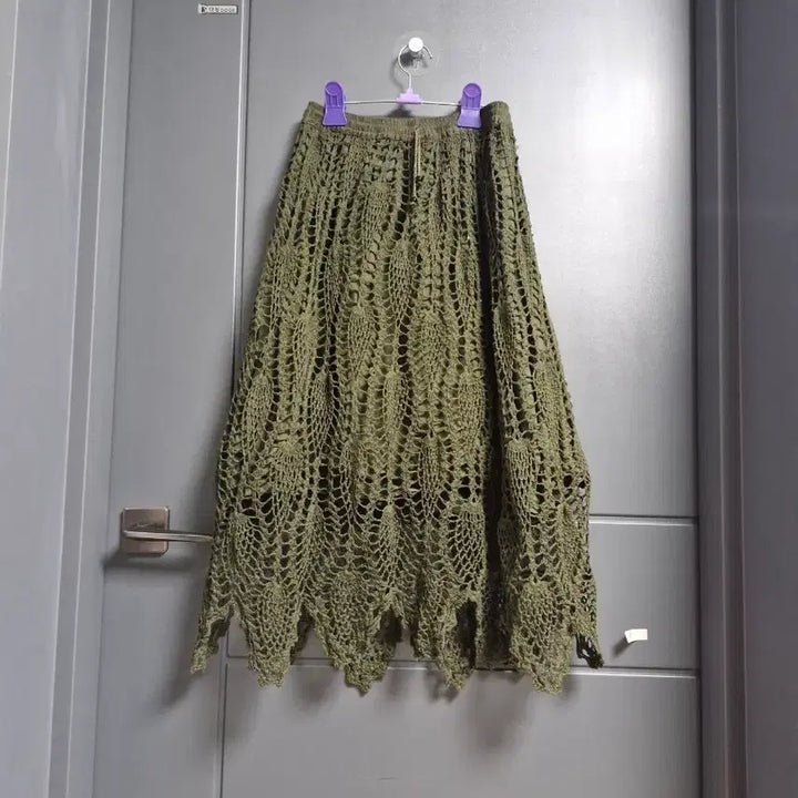 [BUNJANG] Handmade Knit Skirt / 손뜨게. 매우 고급스런 스커트 44ㅡ66. 새상품. 깅추
