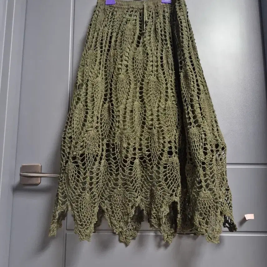 [BUNJANG] Handmade Knit Skirt / 손뜨게. 매우 고급스런 스커트 44ㅡ66. 새상품. 깅추
