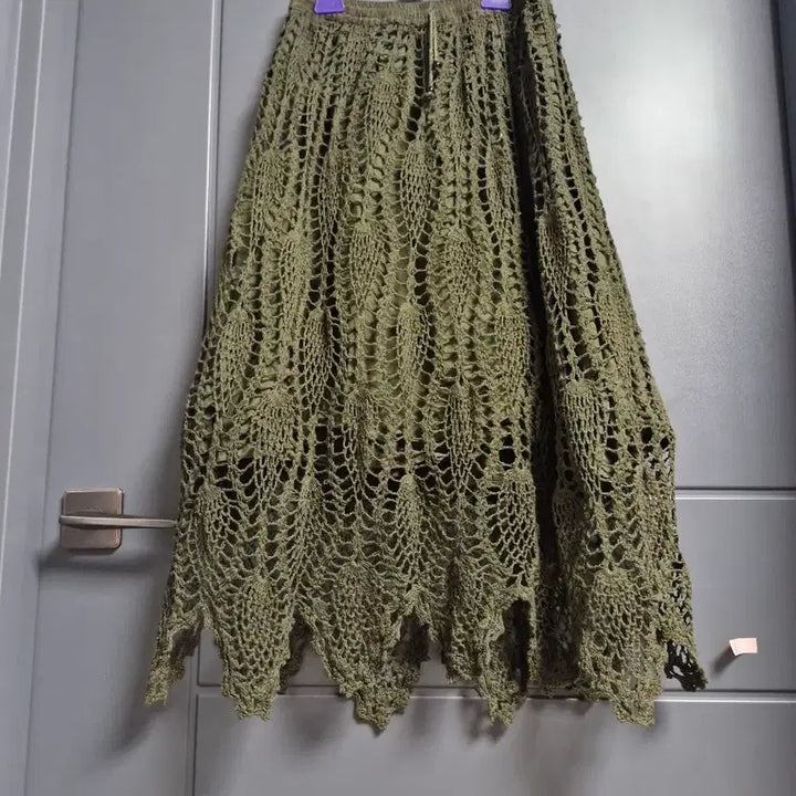 [BUNJANG] Handmade Knit Skirt / 손뜨게. 매우 고급스런 스커트 44ㅡ66. 새상품. 깅추