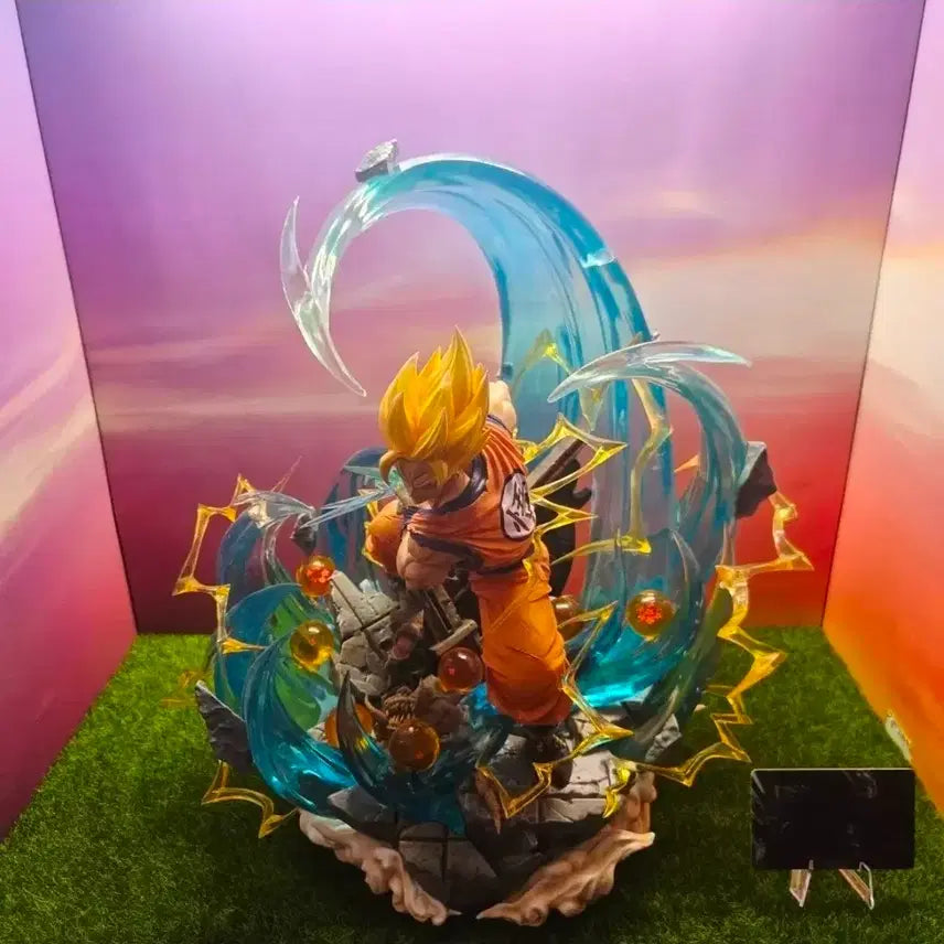 [BUNJANG] Dragon Ball JH Super Saiyan 2 Goku Resin Statue / [택포35] 드래곤볼 JH 초2 오공 레진 피규어