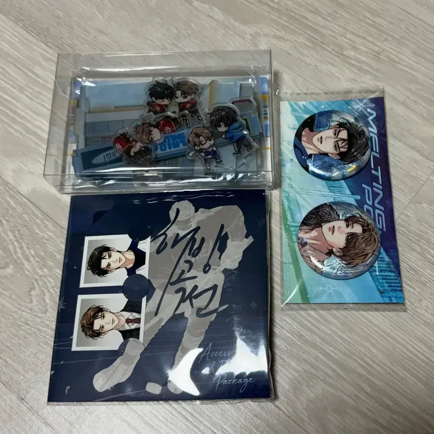 [BUNJANG] Ice Skating Diorama, Player ID &amp; Employee ID Package, &amp; Pro Player Badge Bundle Set / 해빙곡선 디오라마, 선수출입증&amp;사원증 패키지, 캔뱃지(프로) 일괄