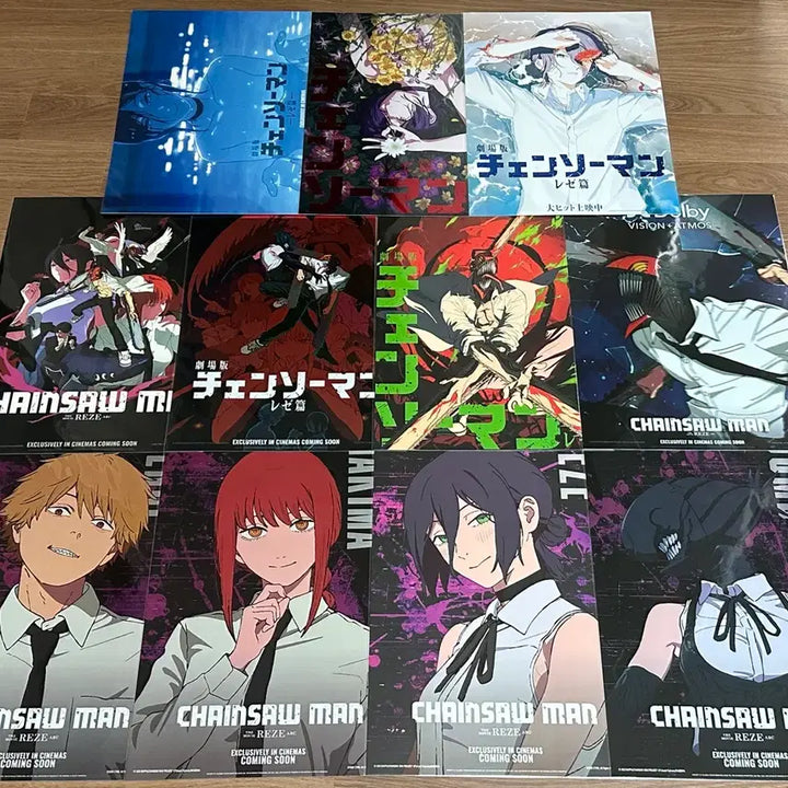 [BUNJANG] Chainsaw Man: The Movie - Theatrical Version - Lejhan Arc Poster Bundle / 체인소맨 레제편 A3 포스터 일괄 판매