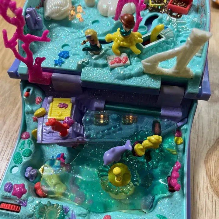 [BUNJANG] Classic Polly Pocket Sparkling Mermaid Light-Up Compact / 고전 폴리포켓 스파클링 머메이드 라이트업
