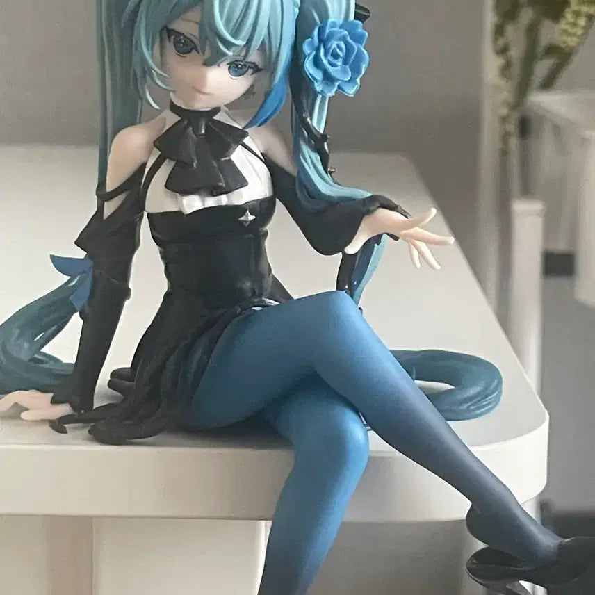 [BUNJANG] Blue Fairy Rose Hatsune Miku Figure (No Box) / 노박스) 블루 페어리 로즈 미쿠