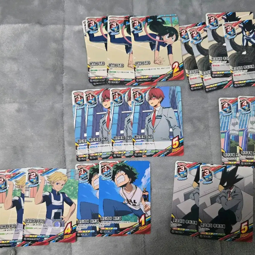 [BUNJANG] My Hero Academia TCG Metal Cards Bundle Set / 히로아카 TCG 메탈 포함 약60장 일괄