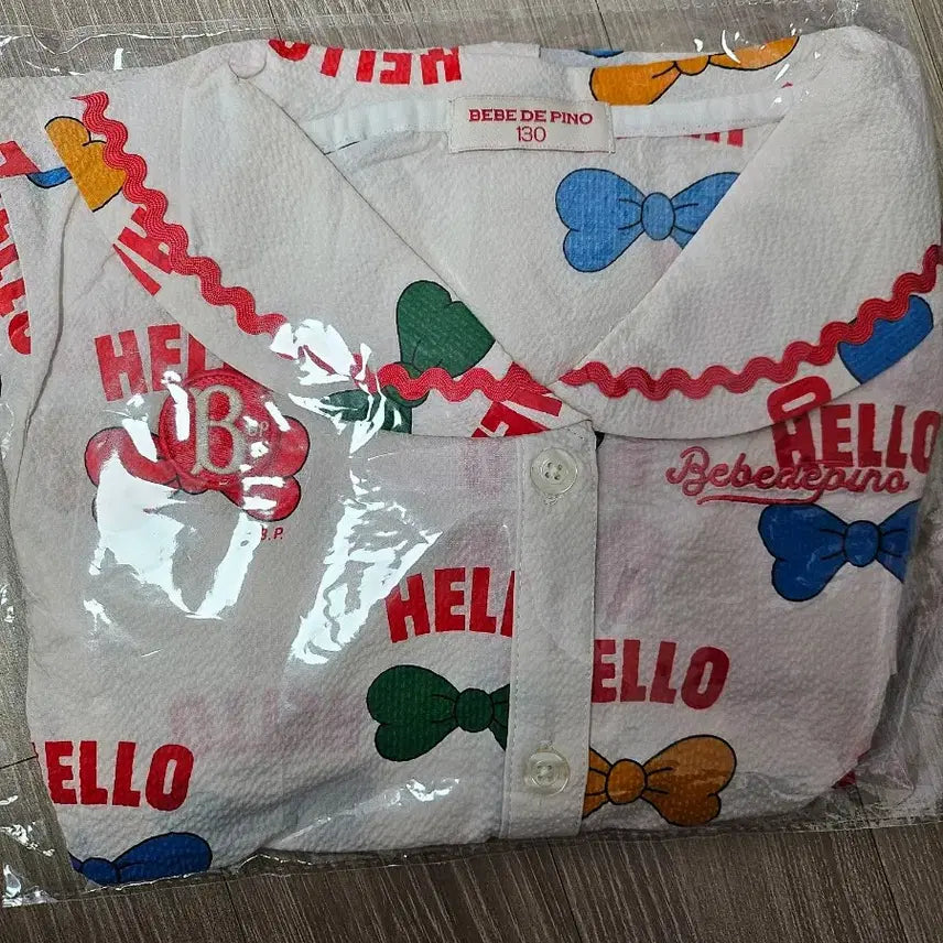 [BUNJANG] Bebe de Pino All Over Sailor Collar Dress / 베베드피노 올오버 세일러카라 원피스 130