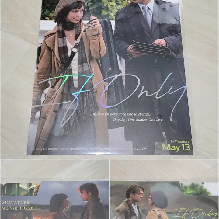 [BUNJANG] If Only 2-Type Set Romantic Poster &amp; Movie Ticket / [전용박스 안전포장] 이프온리 2종 세트
