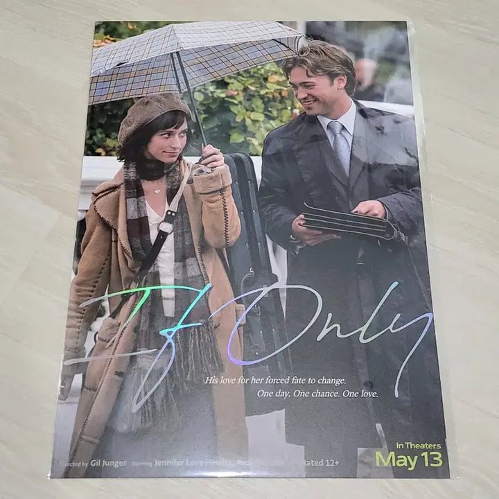 [BUNJANG] If Only 2-Type Set Romantic Poster &amp; Movie Ticket / [전용박스 안전포장] 이프온리 2종 세트