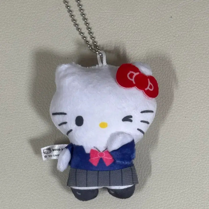 [BUNJANG] Hello Kitty School Uniform Gyaru Mascot Ball Chain Doll / 헬로키티 교복 갸루 키티 마스코트 가챠 볼체인 인형