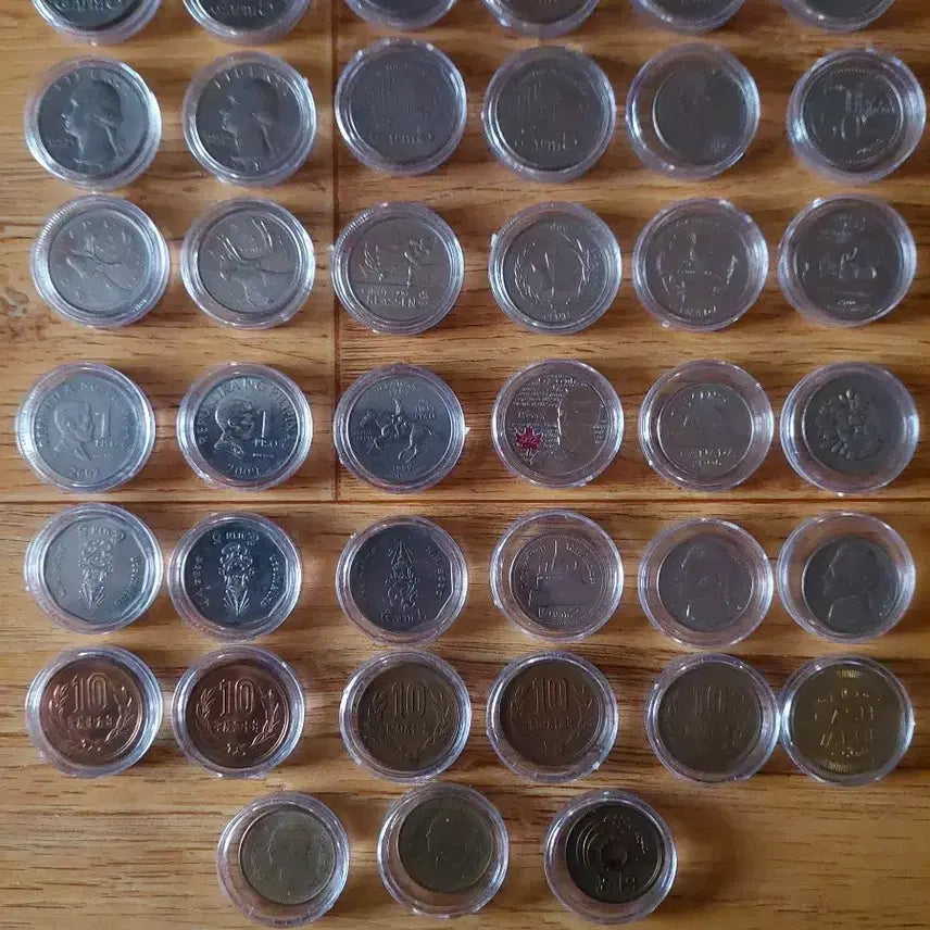 [BUNJANG] Assorted Foreign Coin Collection (Philippines, Thailand, Canada, USA, Japan) - 82 Coins / 외국 동전 모음 (필리핀/태국/캐나다/미국/일본) 82개