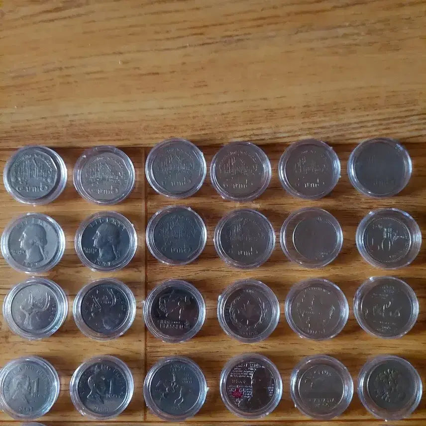[BUNJANG] Assorted Foreign Coin Collection (Philippines, Thailand, Canada, USA, Japan) - 82 Coins / 외국 동전 모음 (필리핀/태국/캐나다/미국/일본) 82개