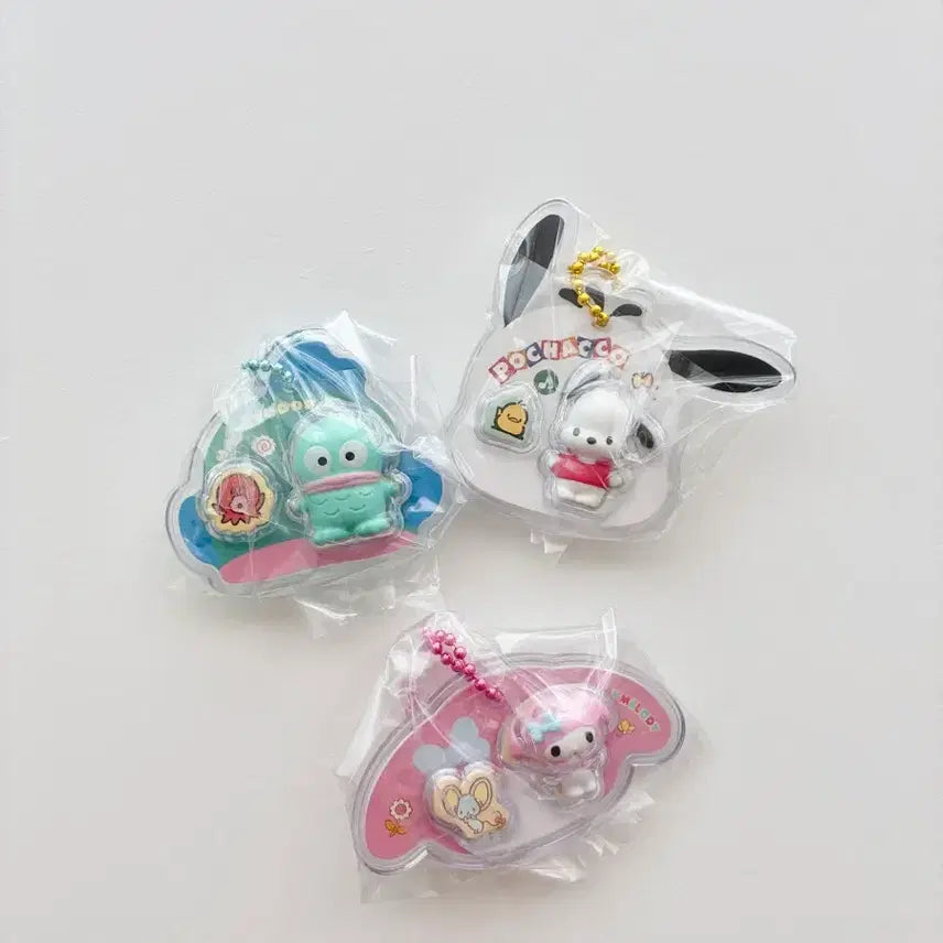 [BUNJANG] Sanrio Miniature Choco Ball Package Charm &amp; Keyring Bundle Set / 일괄) 산리오 미니어처 초코볼 패키지참 피규어 패키지 키링