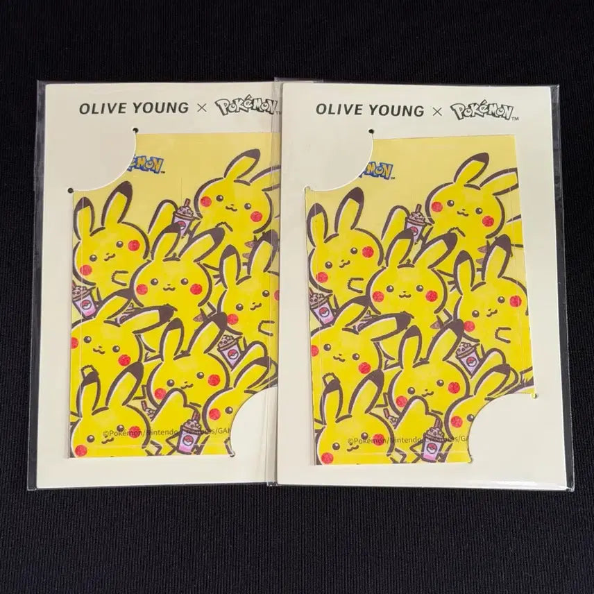 [BUNJANG] Olive Young Pokémon Delight Card Sticker Pikachu / 올리브영 포켓몬 딜라이트 카드 스티커 피카츄