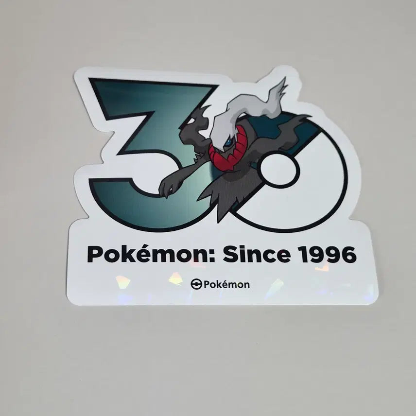 [BUNJANG] Pokemon 30th Anniversary Darkrai Logo Sticker / 포켓몬 30주년 로고 스티커 다크라이 판매합니다