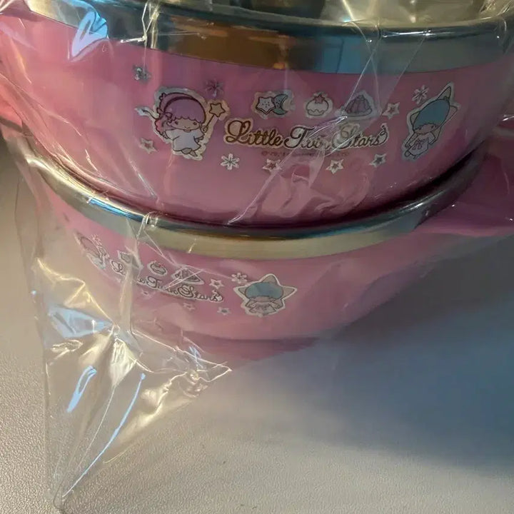 [BUNJANG] Sanrio Little Twin Stars Vintage Stainless Steel Tableware Set / 고전)산리오리틀트윈스타스텐식기2개일괄