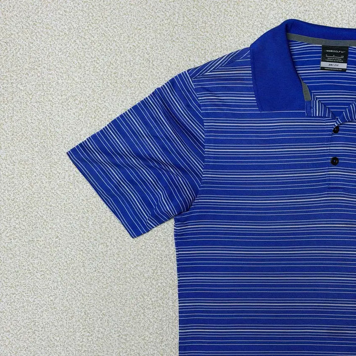 [SOLD OUT] 나이키 골프 S 파란색 반팔 카라티
