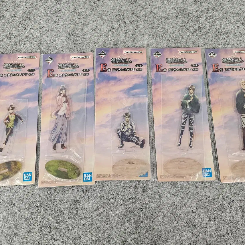 [BUNJANG] Attack on Titan Kuji E Prize Full Set (5 Types) / 쿠지 진격의거인 E상 5종 풀셋 팝니다