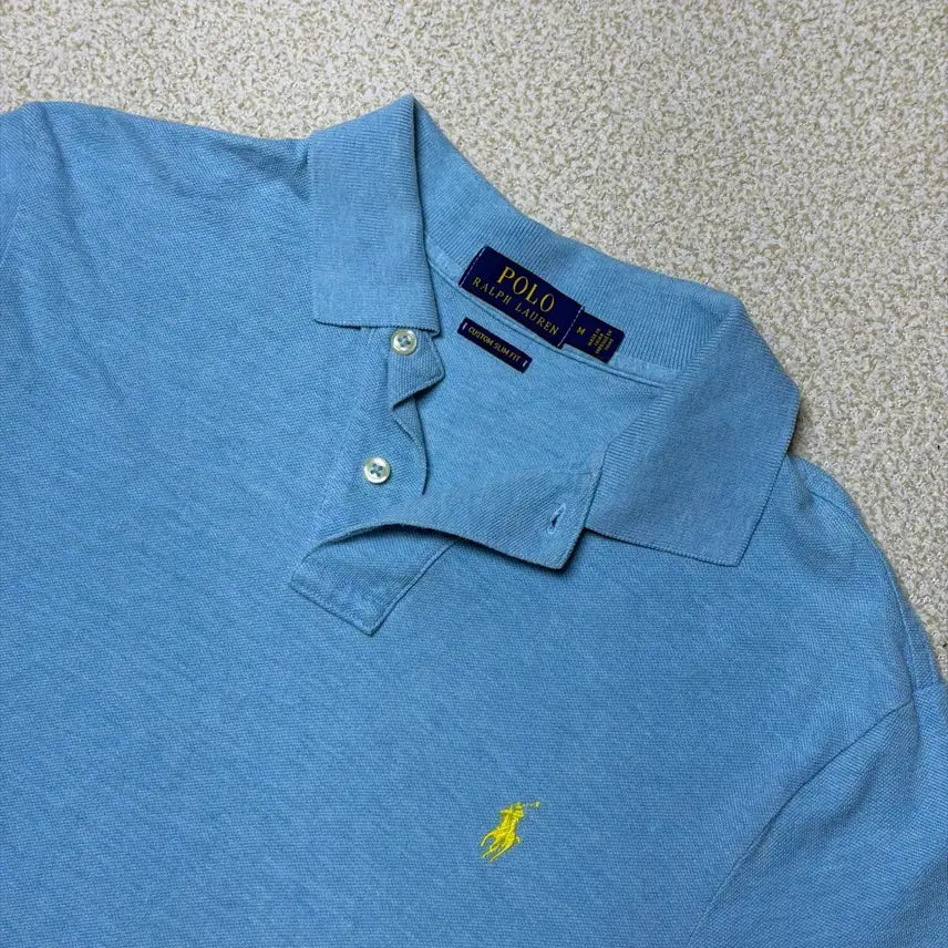 [SOLD OUT] 폴로 랄프로렌 M 블루 카라 티셔츠