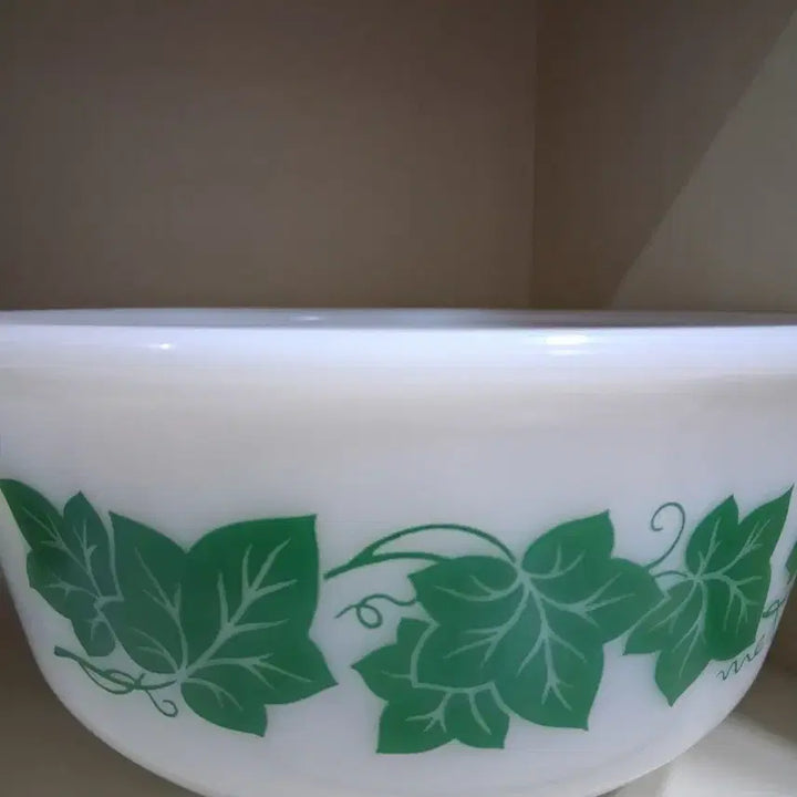 [BUNJANG] Hazel Atlas Green Ivy Mixing Bowl Set (5 Pieces) / 헤이즐 아틀라스 그린 아이비 믹싱볼 5개세트