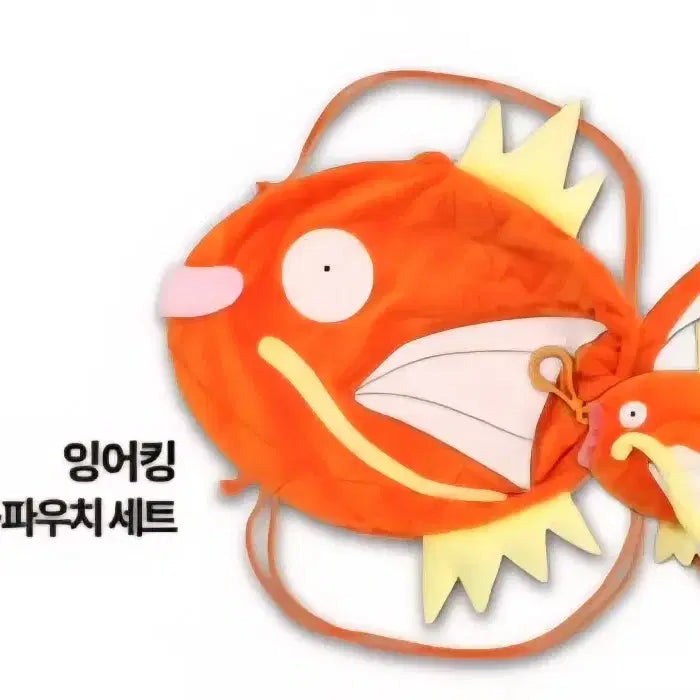 [BUNJANG] Pokemon 30th Anniversary Sports Day Limited Edition Magikarp Drawstring Bag + Pouch Set / 포켓몬스터30주년 스포츠데이 한정판 잉어킹 조리개 가방 + 파우치 세트