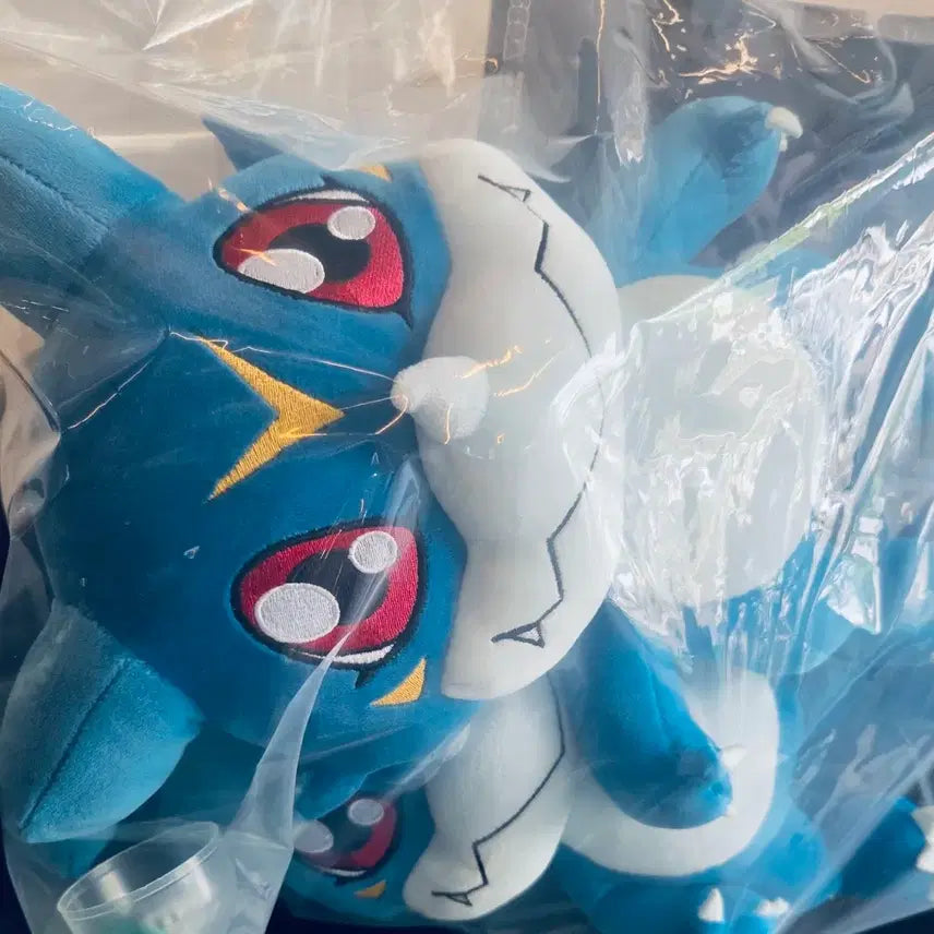 [BUNJANG] Digimon V-mon Plush Set (2pcs, Medium Size) / 새상품) 디지몬인형 브이몬 2개 일괄 중형인형
