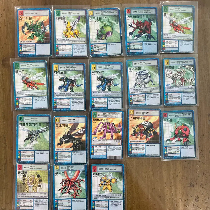 [BUNJANG] Digimon Card Collection - Insect Series (18 Cards) / 디지몬 카드 모음 4 (18장) - 곤충편