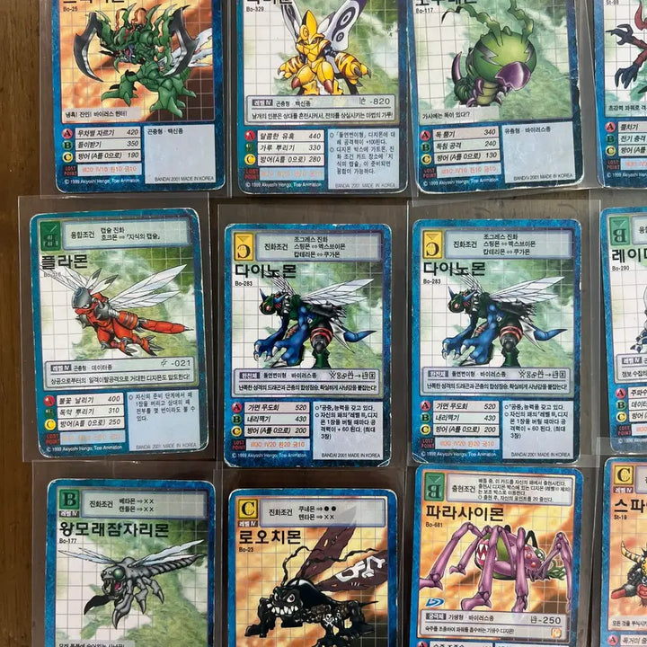 [BUNJANG] Digimon Card Collection - Insect Series (18 Cards) / 디지몬 카드 모음 4 (18장) - 곤충편