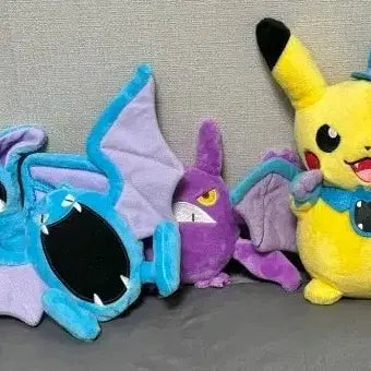 [BUNJANG] Pokemon Halloween Plush Set Pikachu/Zubat/Golbat/Crobat / 포켓몬 인형 세트 할로윈 골뱃 피카츄/골뱃/주뱃/크로벳